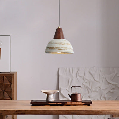 Wazor Nordic LED Hanglamp Metaal/Keramiek/Hout Slaapkamer