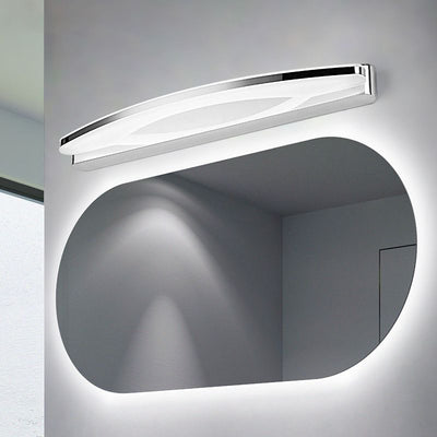 LuxeOvalis Minimalistische LED Wandlamp in Chroom voor Slaapkamer en Badkamer