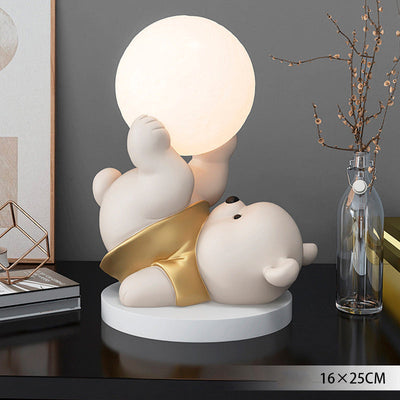 MaanBeer Glow | Aanraakgevoelige Teddybeer Lamp