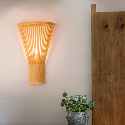 RattanLicht LED Wandlamp voor Binnentrappen en Woonkamers