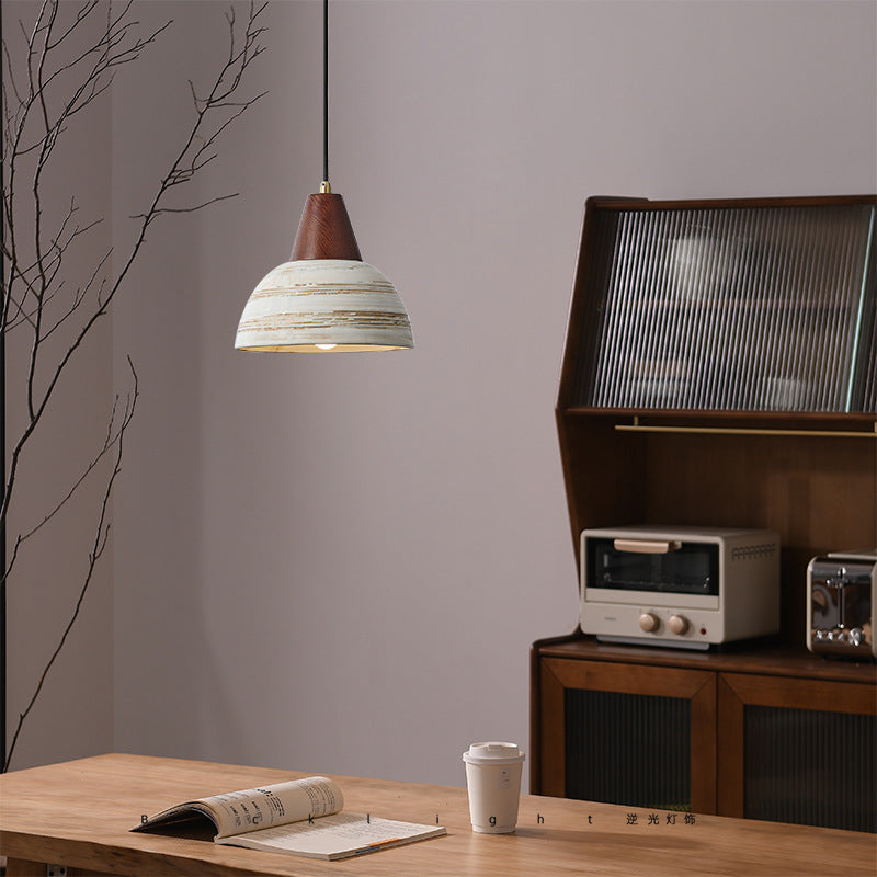 Wazor Nordic LED Hanglamp Metaal/Keramiek/Hout Slaapkamer