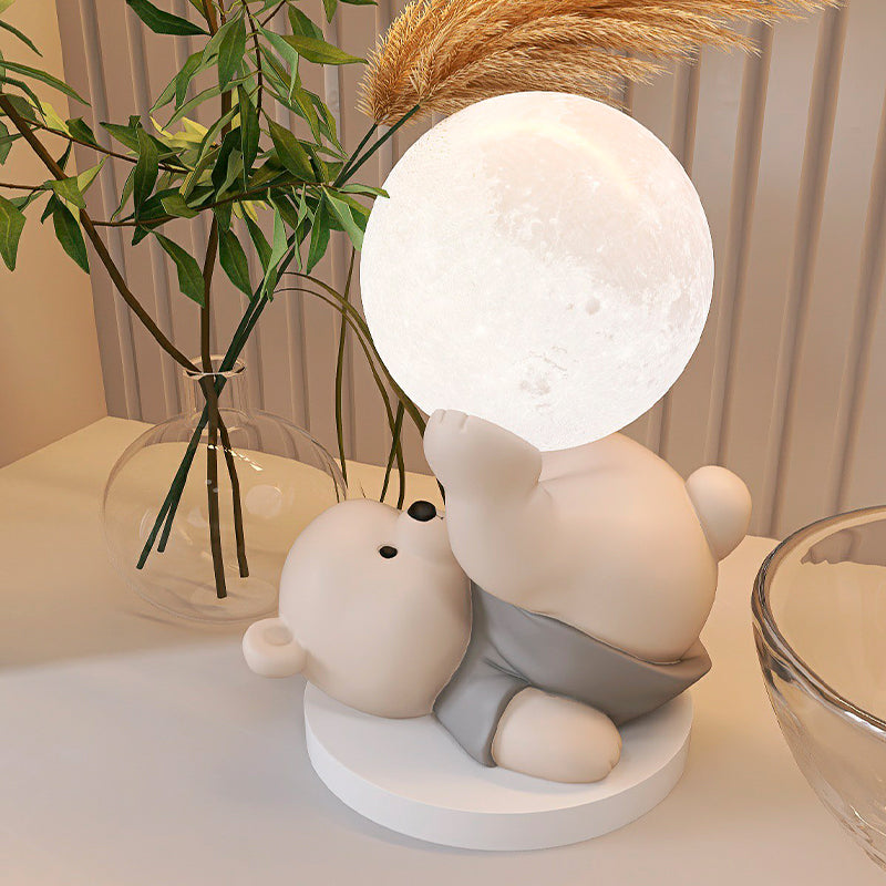 MaanBeer Glow | Aanraakgevoelige Teddybeer Lamp