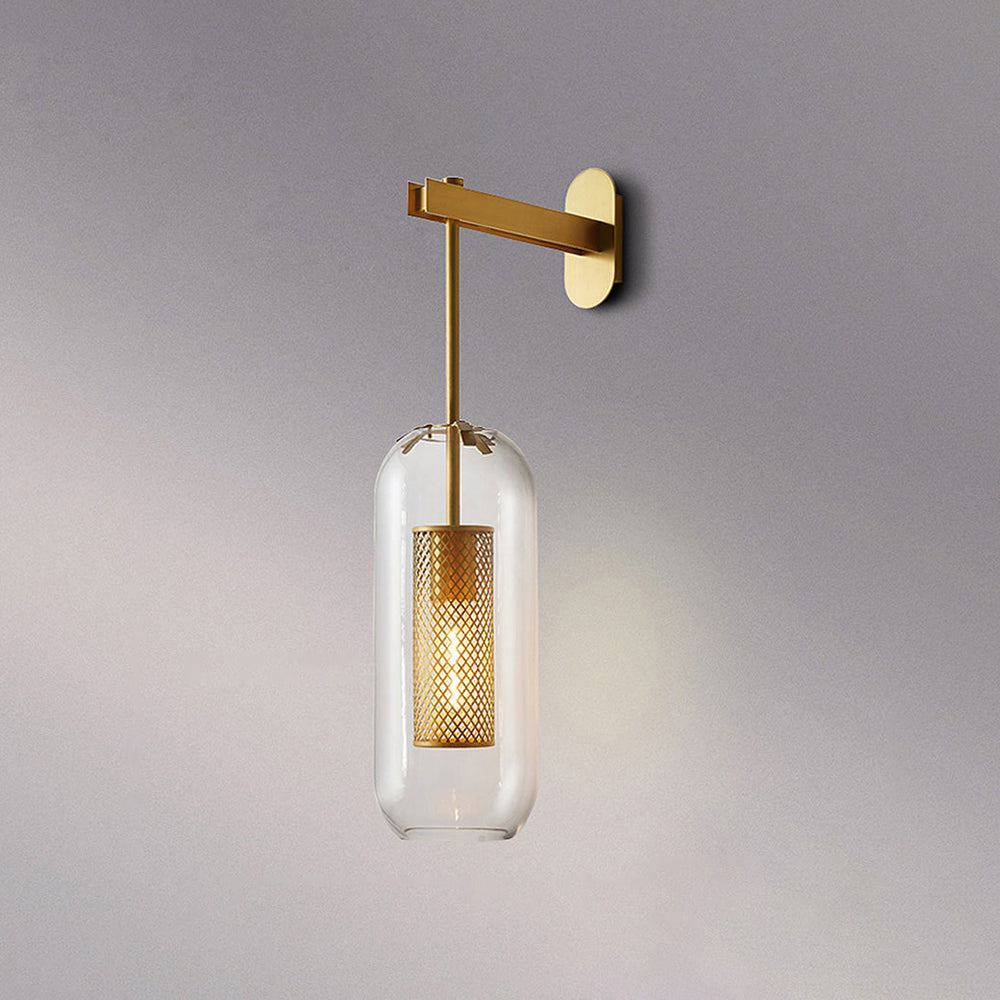 OroLicht Industriële LED Wandlamp - Zilver/Goud voor Binnen, Metaal en Glas