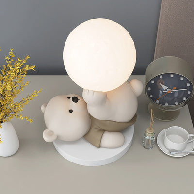 MaanBeer Glow | Aanraakgevoelige Teddybeer Lamp