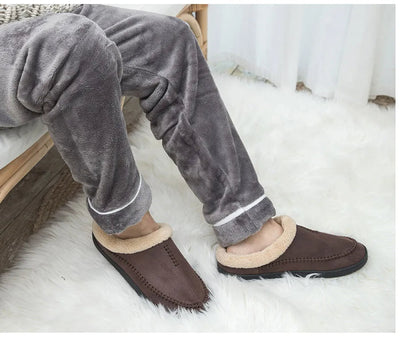 Slipper aus Wildleder | Ultrabequeme Hausschuhe