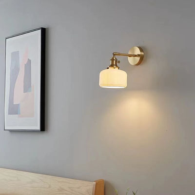 Luxuriöse Luminara LED-Wandleuchte in Weiß und Gold für Esszimmer und Wohnzimmer