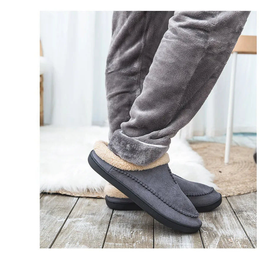 Slipper aus Wildleder | Ultrabequeme Hausschuhe