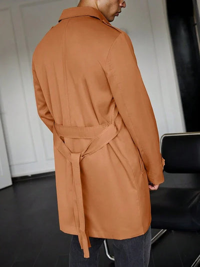 Caramel Elegance Lange Jacke | Damien