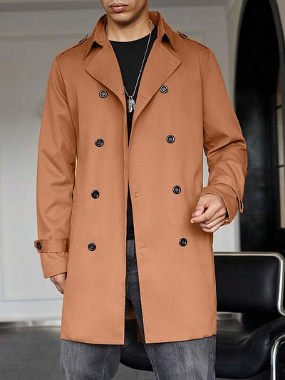 Caramel Elegance Lange Jacke | Damien