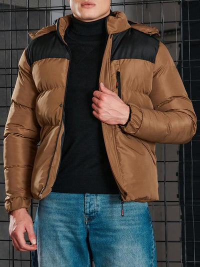 Sportliche wattierte Jacke mit kontrastierenden Details für Herren | Ryder