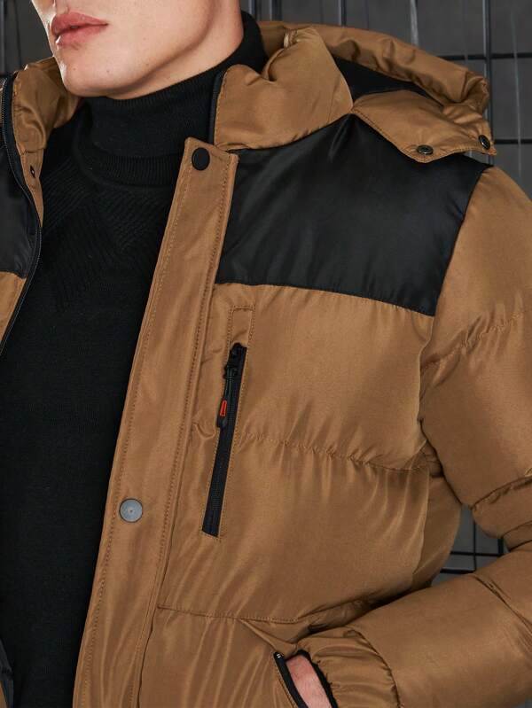 Sportliche wattierte Jacke mit kontrastierenden Details für Herren | Ryder