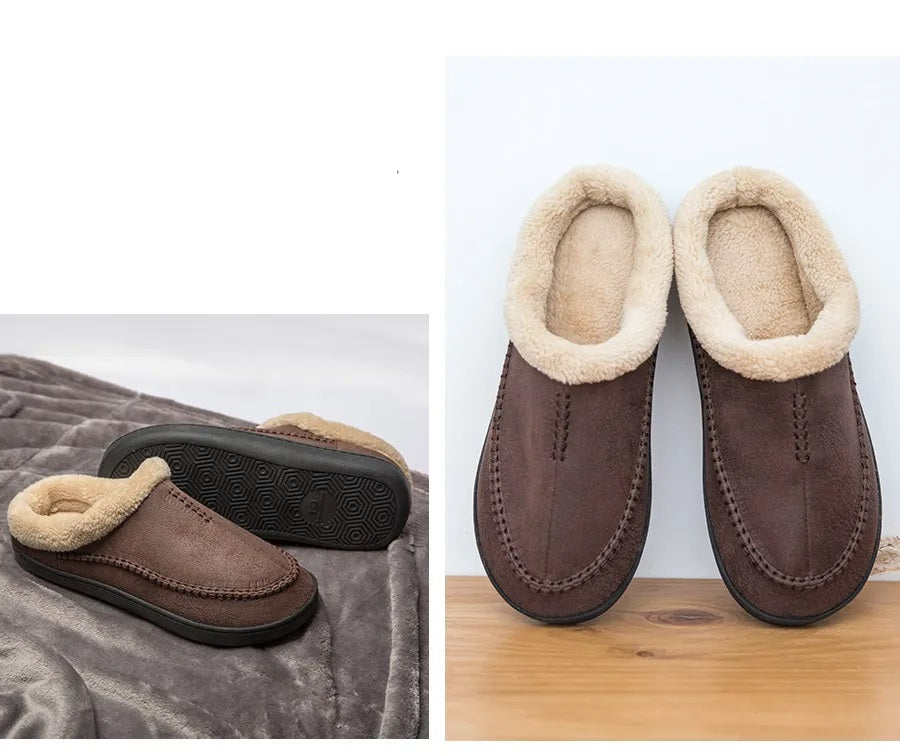 Slipper aus Wildleder | Ultrabequeme Hausschuhe