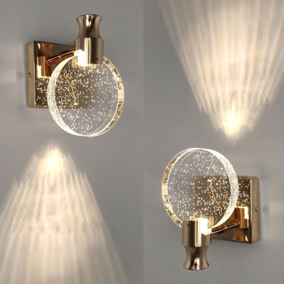 LuxeGoud Kristal Wandlamp voor Slaapkamer en Eetkamer