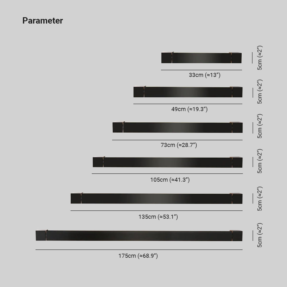 BlackLine LED-Wandleuchte – elegantes schwarzes Design für Badezimmer, Wohnzimmer oder Schlafzimmer – Metall- und Acrylkonstruktion