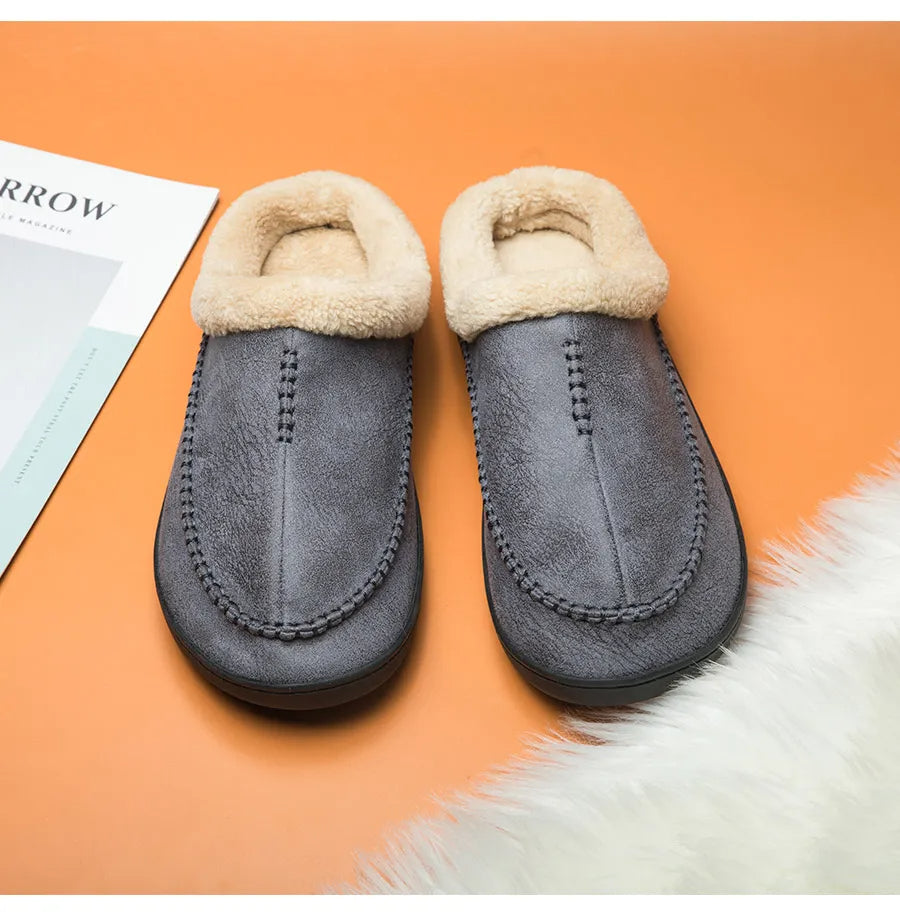 Slipper aus Wildleder | Ultrabequeme Hausschuhe