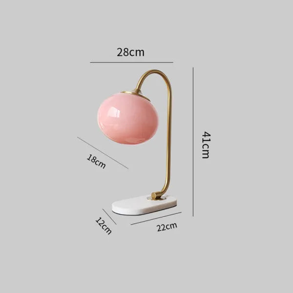 SoftLight Tischlampe aus Metall und Glas