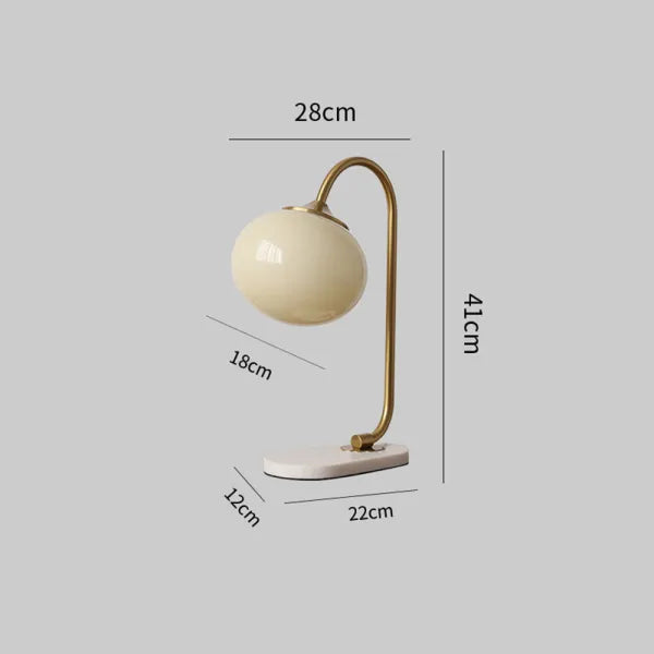 SoftLight Tischlampe aus Metall und Glas