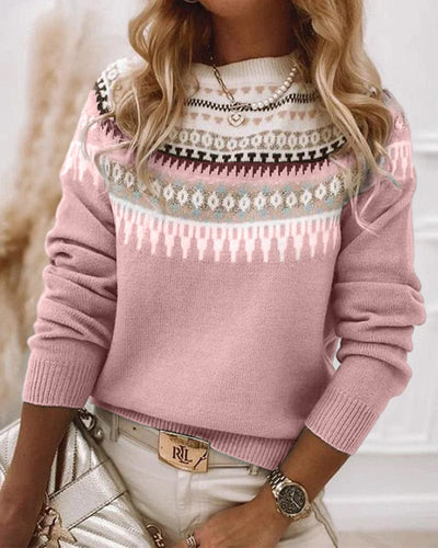 Gedrukt Sweater met Lange Mouwen | Mila