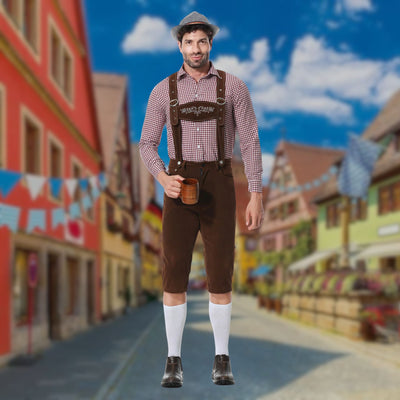 Driedelige Oktoberfest Lederhosen Set | Otto