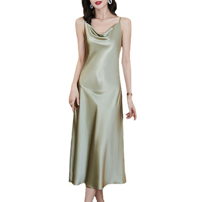 Satin-Seiden-Pyjama-Kleid für Damen | Isolde