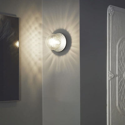 LuxeAura LED Plafond- en Wandlamp voor Eetkamer - Zwart en Goud met Glazen Afwerking