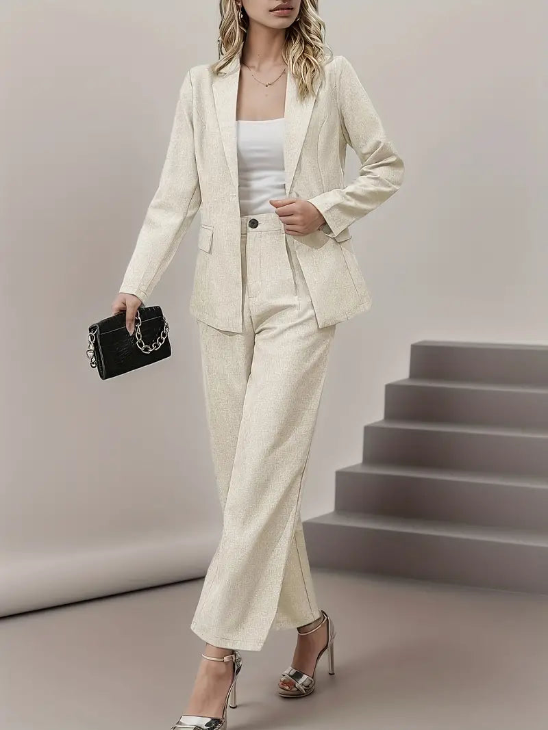 Elegantes Set aus Blazer und Hose mit Revers | Celeste