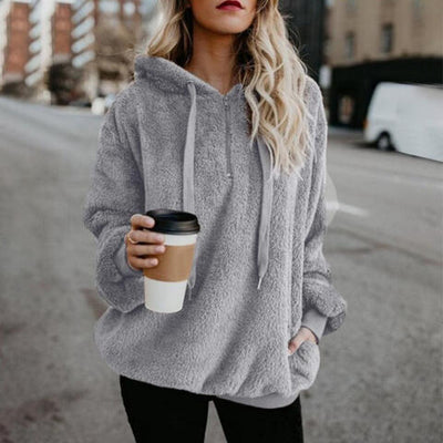 Warme Fluffy Hoodie voor Dames | Bella