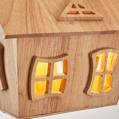 Inteh Designer Deckeneinbauleuchte Holz Kinderzimmer