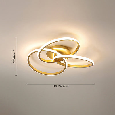 LED Twist Deckenleuchte mit Knoten-Design