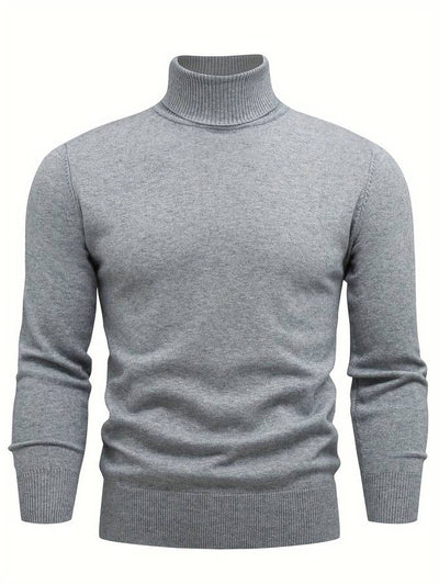 Lässiger gestrickter Rollkragenpullover für Herren | Liam