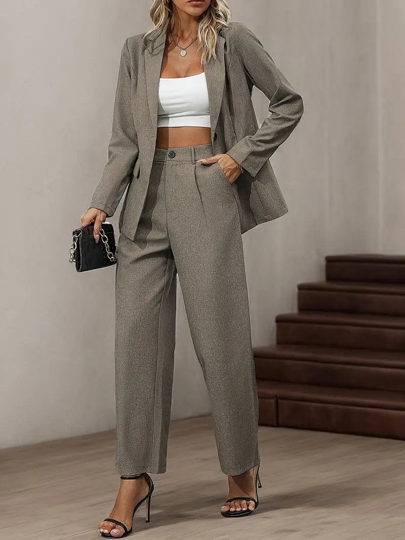 Elegantes Set aus Blazer und Hose mit Revers | Celeste