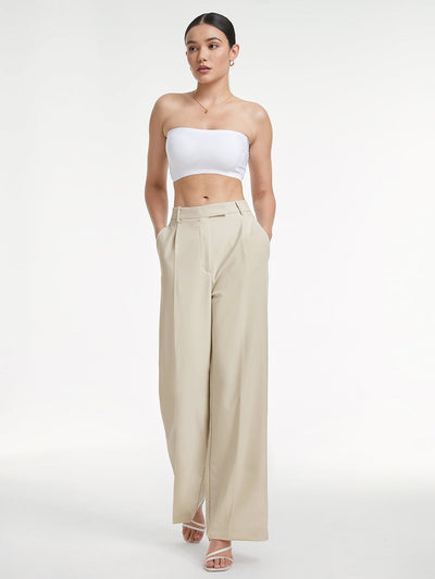 Hoge Taille Wide Leg Dress Broek met Relaxte Pasvorm | Sophie