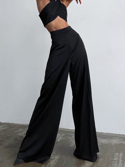 Oversized Satijnen Wide Leg Dress Broek | Celeste