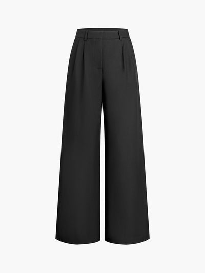 Effen Wide Leg Broek Zonder Riem | Sophie