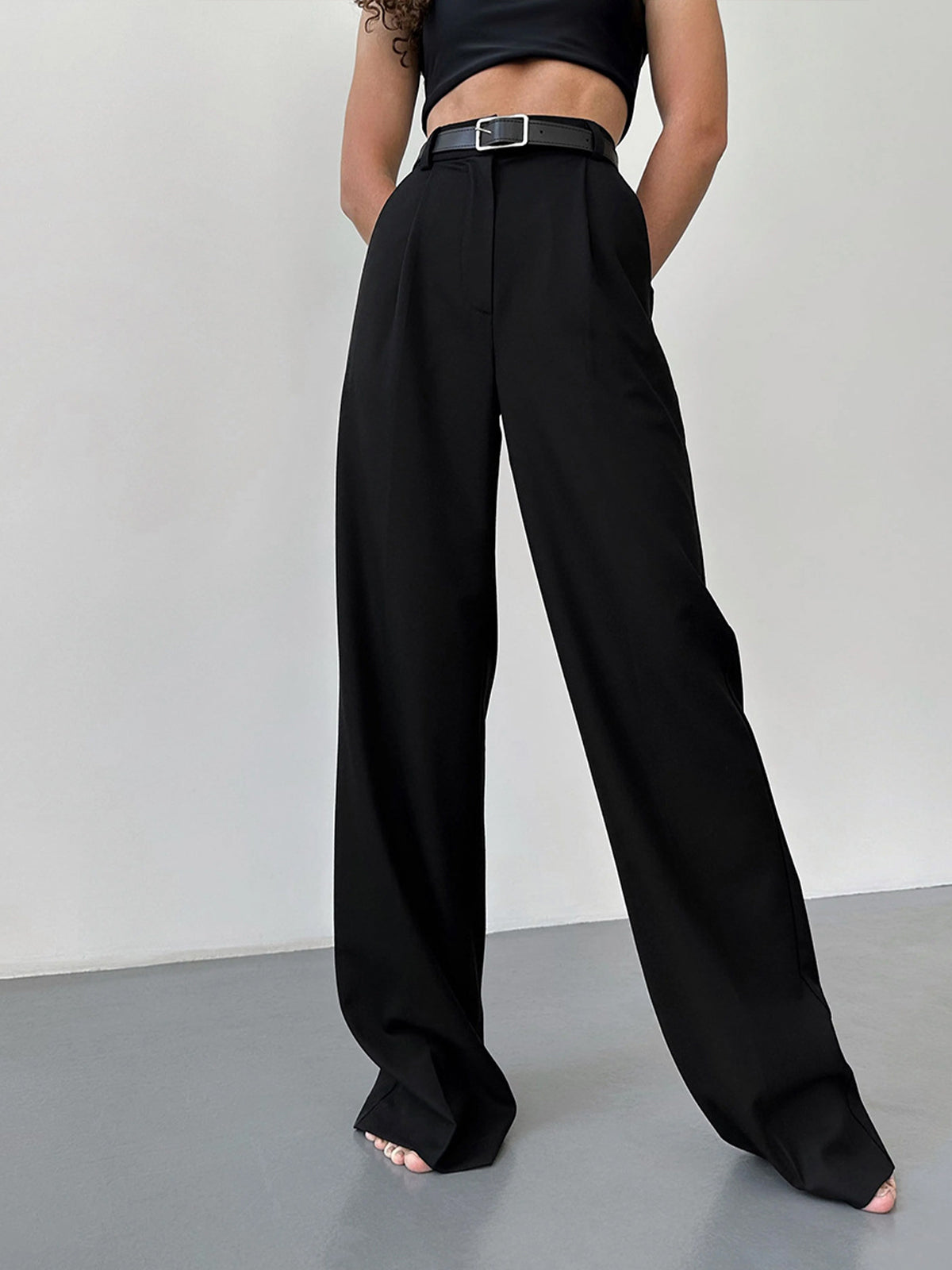 Hoge Taille Wide Leg Broek | Lena