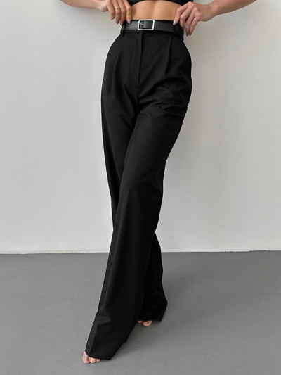 Hoge Taille Wide Leg Broek | Lena