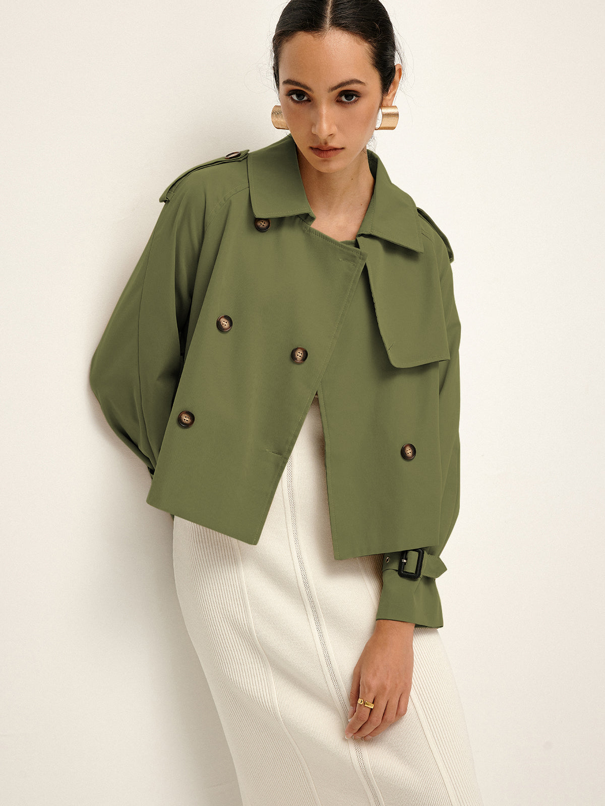 Trenchcoat met Revers en Knoopsluiting voor Dames | Victoria