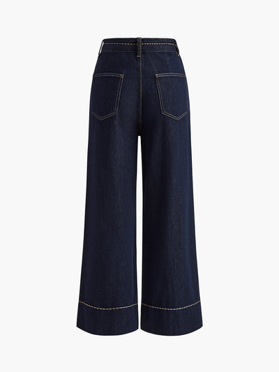 Jeans mit weitem Bein | Chloe