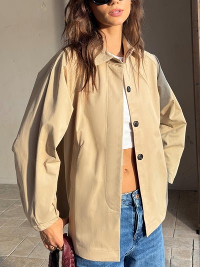 Trenchcoat met Revers en Knoopsluiting voor Dames | Isabella