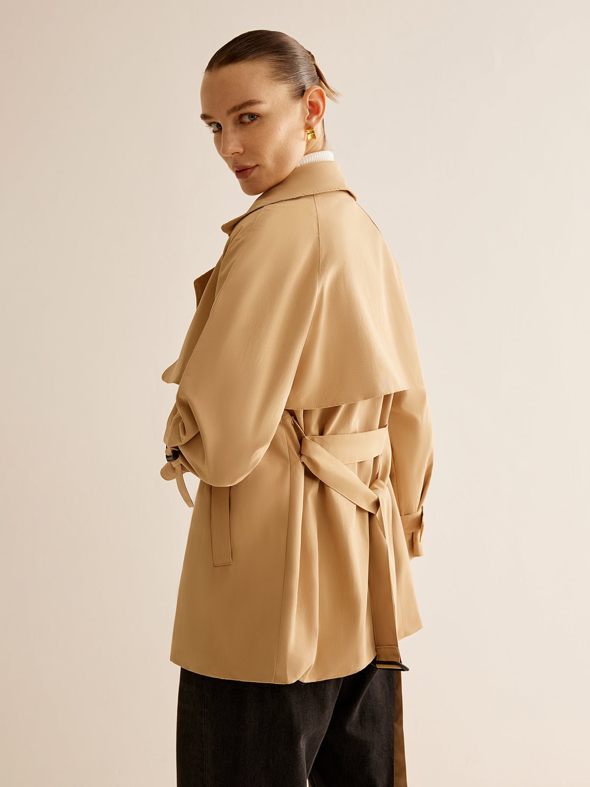 Trenchcoat met Riem en Gespsluiting voor Dames | Sophia