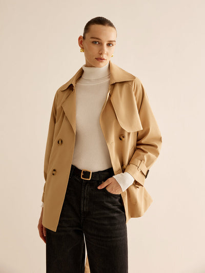 Trenchcoat met Riem en Gespsluiting voor Dames | Sophia