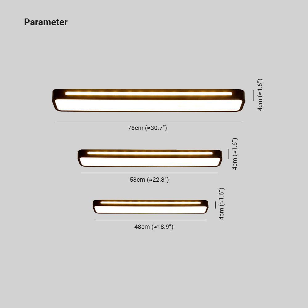 Trinque Minimalistische LED-Deckenleuchte aus Acryl für Wohnzimmer/Schlafzimmer