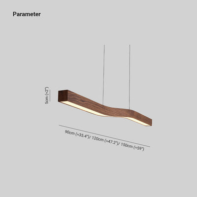 Wazor Nordic Hängelampe Holz Wohnzimmer/Schlafzimmer/Esszimmer