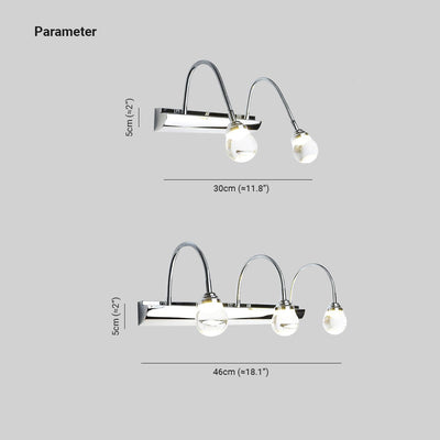 LumaGlow Doppel-/Dreifach-LED-Wandleuchte – für Wohnzimmer/Badezimmer