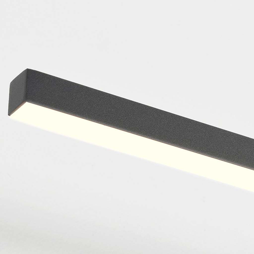 LuxeLine Minimalistische Lineaire LED Wandlamp voor Badkamer - Zwarte Afwerking