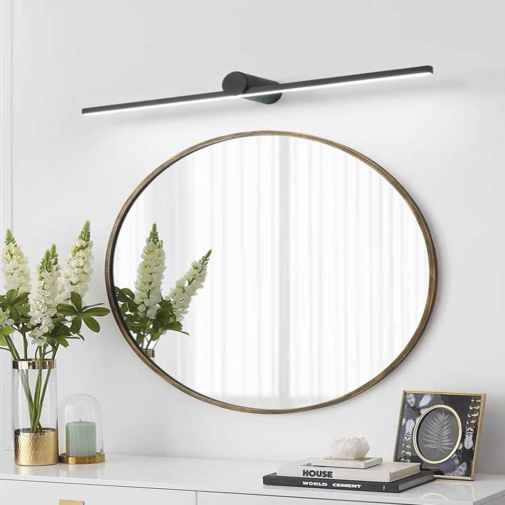 LuxeLine Minimalistische Lineaire LED Wandlamp voor Badkamer - Zwarte Afwerking