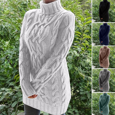 Gestrickter Rollkragenpullover für Damen | Aurora