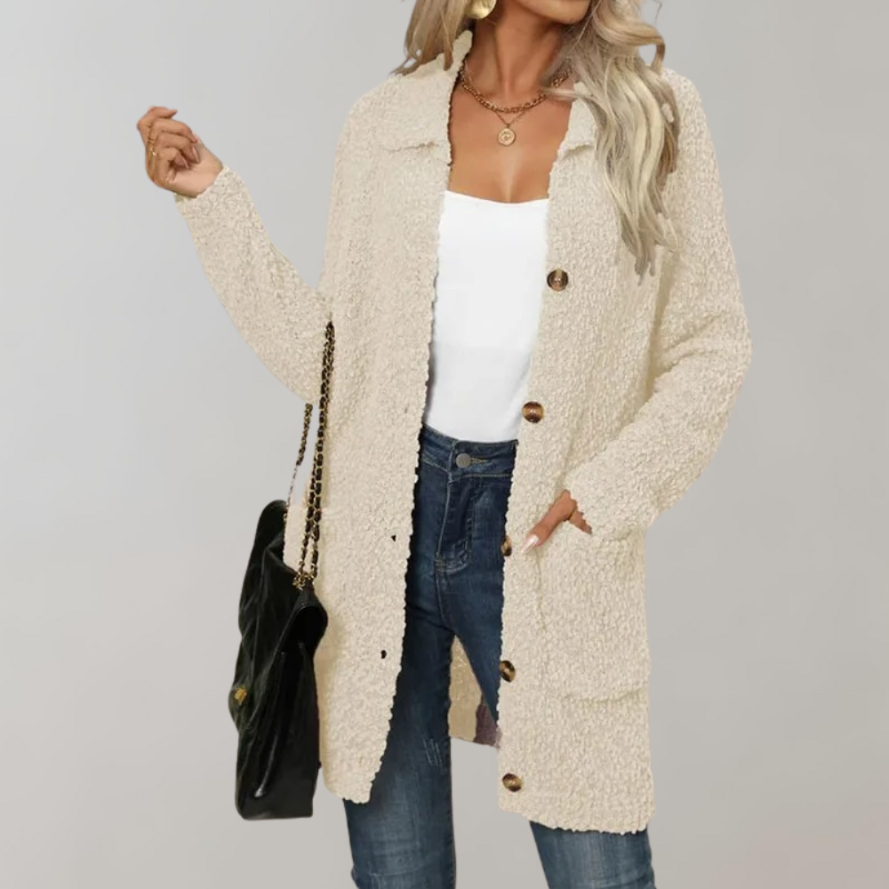 Dames Lange Cardigan | Amelia