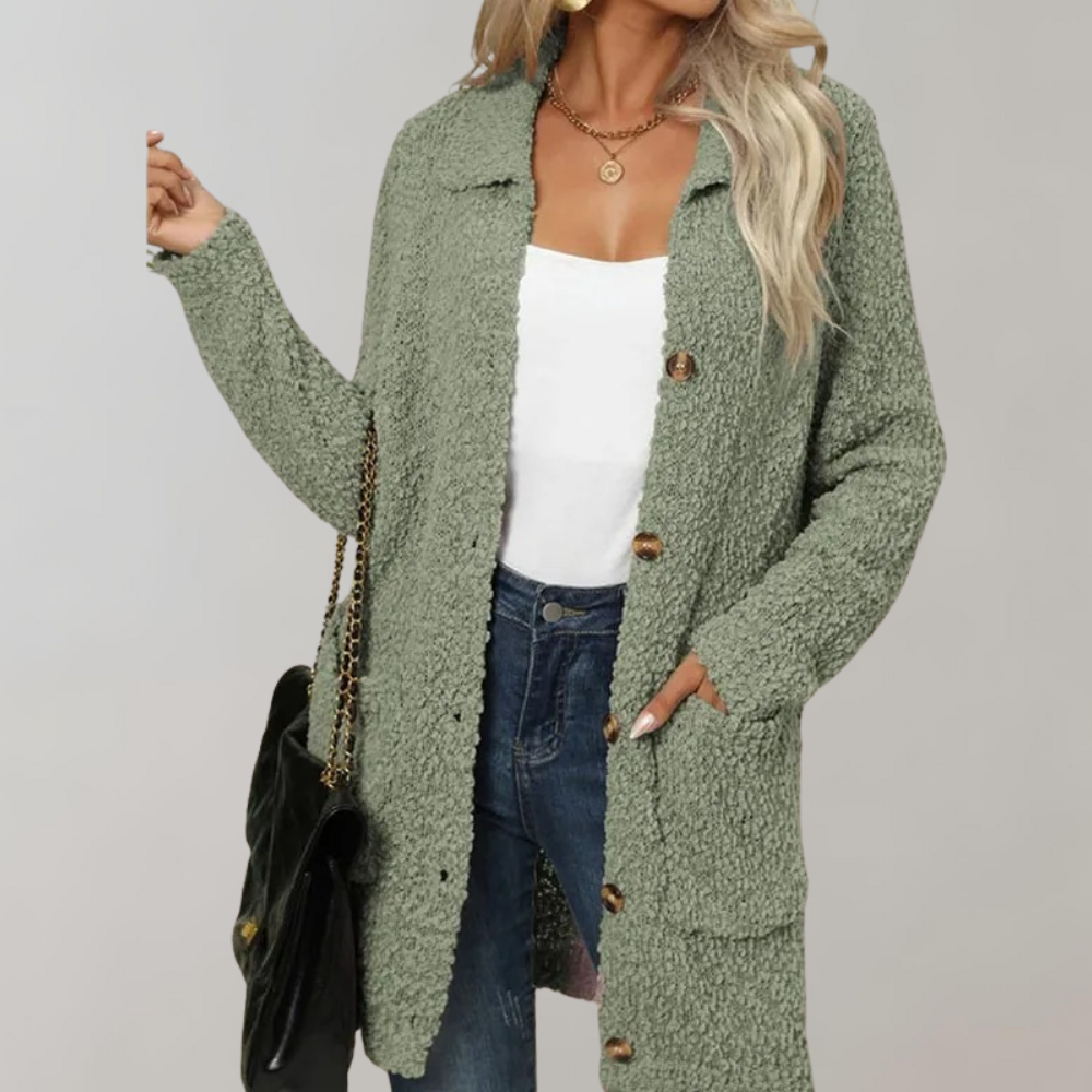 Dames Lange Cardigan | Amelia