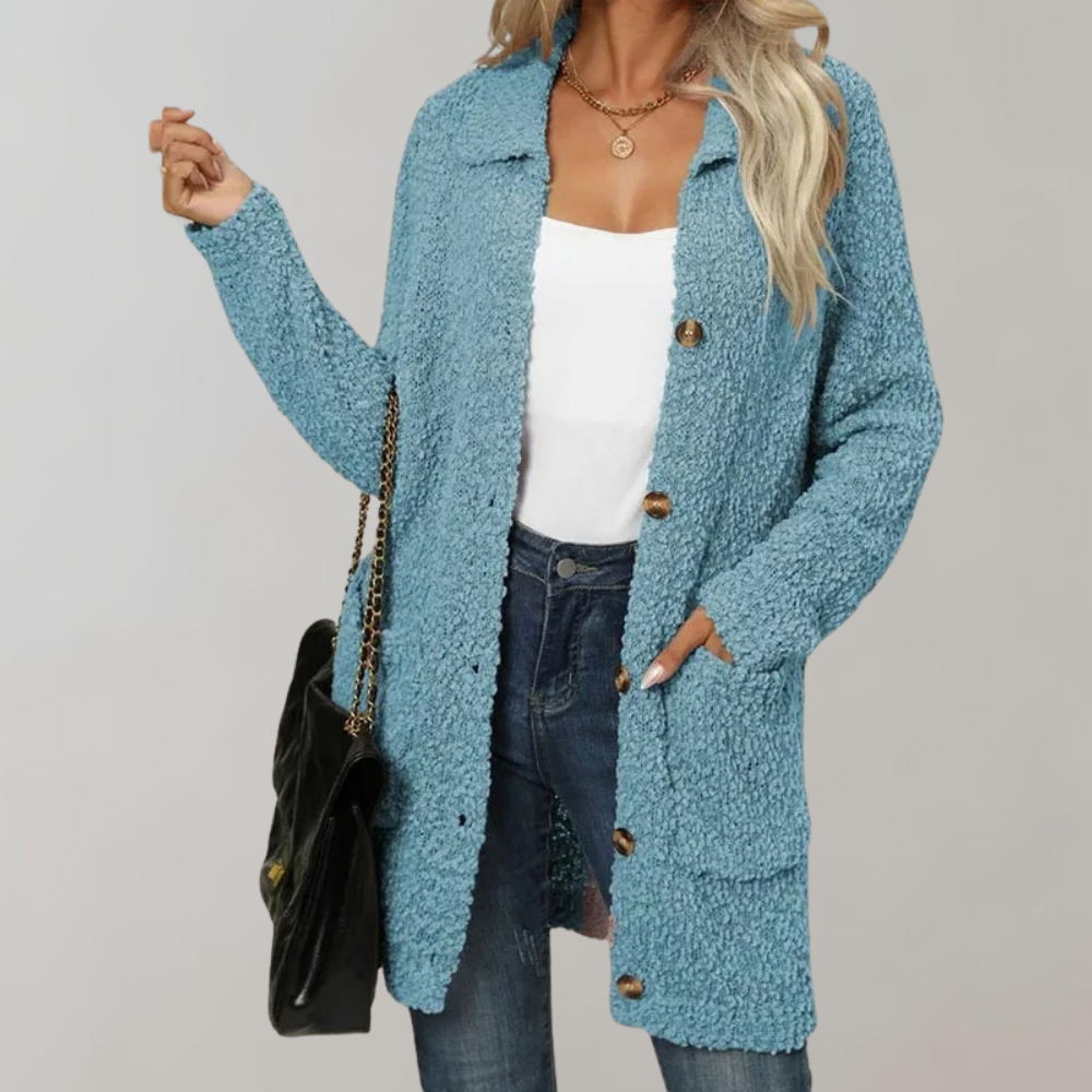 Dames Lange Cardigan | Amelia